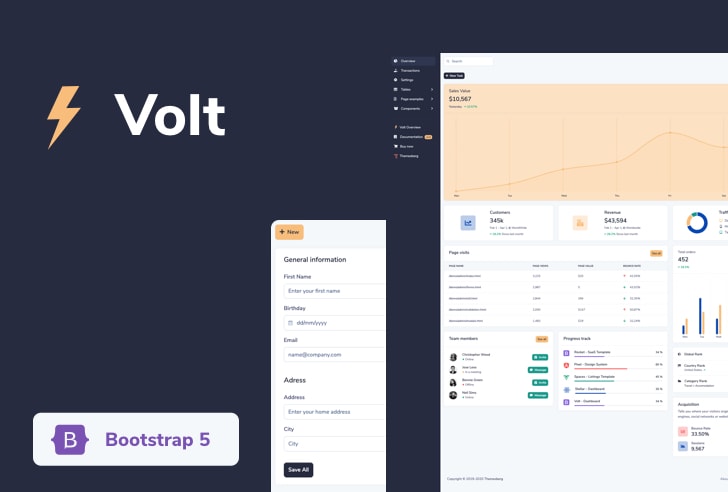 Volt Bootstrap 5 Admin Dashboard Template